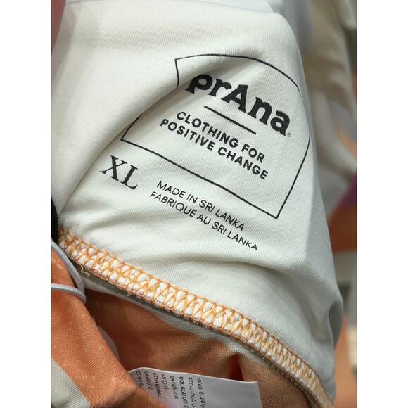 NWT PrAna Marine Street Swim Top High Neck Striped Swimming Bikini Top Size XL - Picture 4 of 7